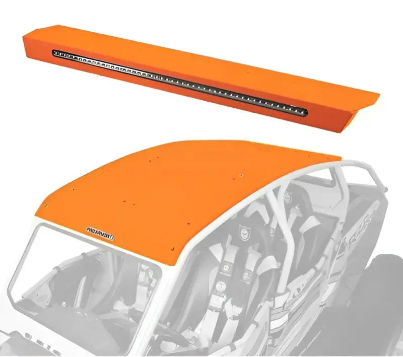 P144R123OR Pro Armor Asylum Rear Wing W/ Lightbar Orange wps-67-144123or