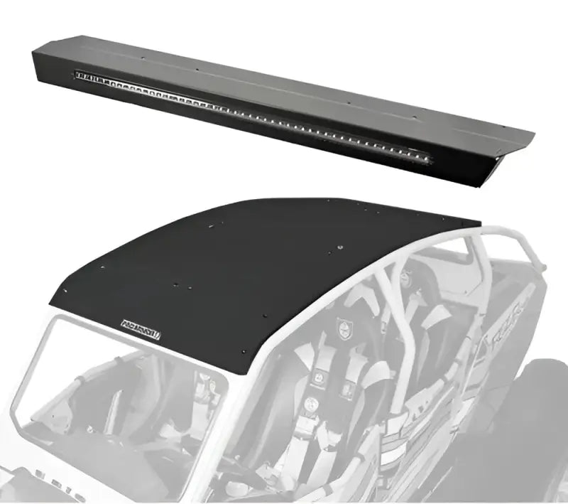 P144R123SLR Pro Armor Asylum Rear Wing W/ Lightbar Solar Black wps-67-144123slr