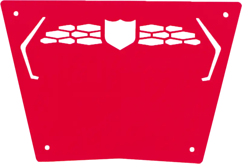P187P363RD Pro Armor Front Sport Bumper Skid Plate Red wps-67-87363rd