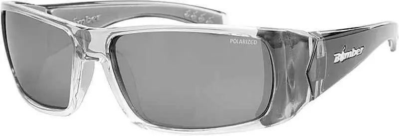 Pb114 Bomber Pipe Bomb Eyewear Smoke W/Silver Mirror Polarized Lens wps-519-0050