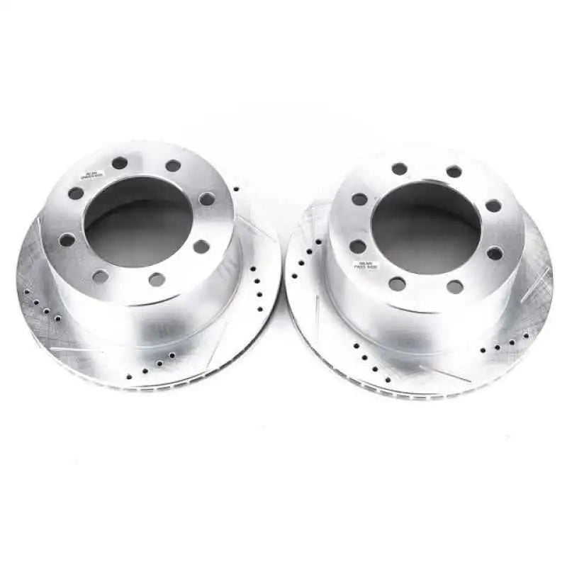 Power Stop 00-02 Dodge Ram 2500 Rear Evolution Drilled & Slotted Rotors - Pair ar8753xpr