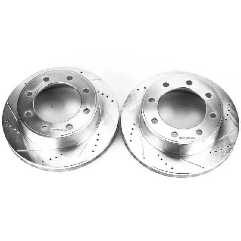 Power Stop 00-05 Ford Excursion Front Evolution Drilled & Slotted Rotors - Pair ar8580xpr