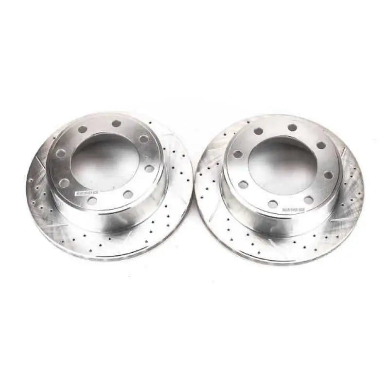 Power Stop 00-05 Ford Excursion Rear Evolution Drilled & Slotted Rotors - Pair ar8571xpr