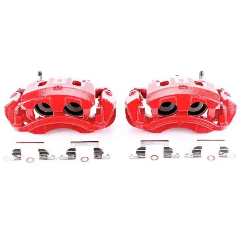 Power Stop 00-05 Ford Excursion Rear Red Calipers w/Brackets - Pair s4752