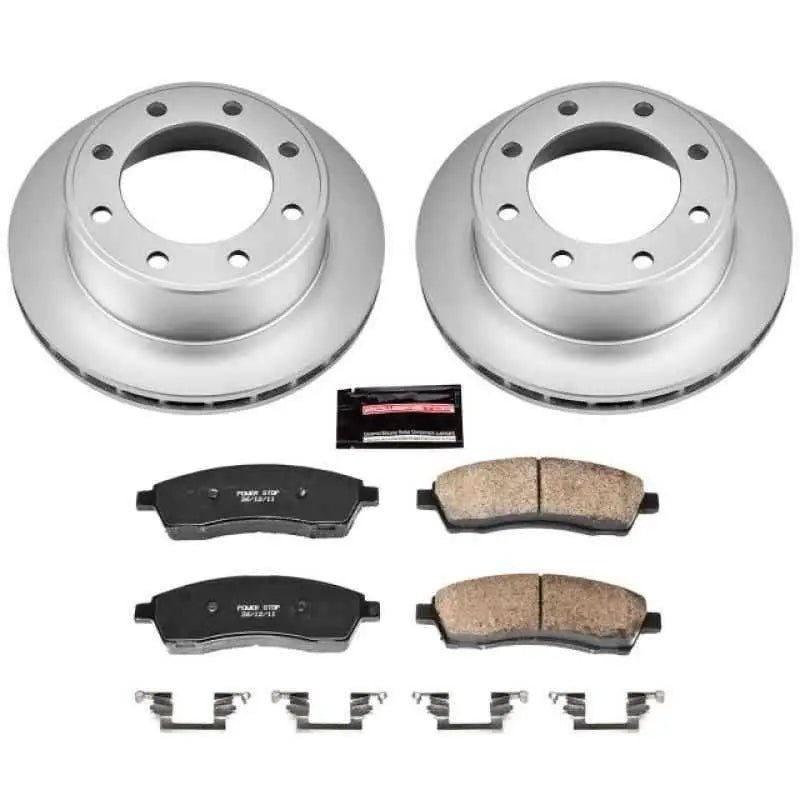 Power Stop 00-05 Ford Excursion Rear Z17 Evolution Geomet Coated Brake Kit CRK1890