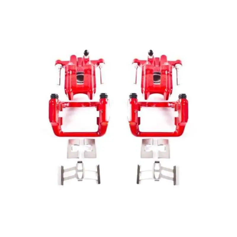 Power Stop 01-03 Acura CL Rear Red Calipers w/Brackets - Pair s2588