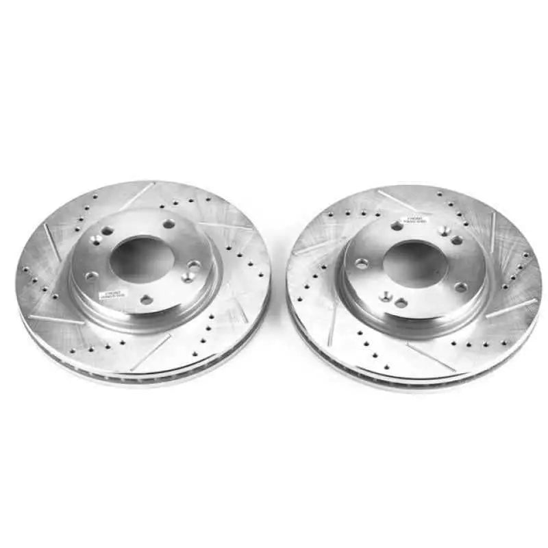 Power Stop 01-05 Hyundai Santa Fe Front Evolution Drilled & Slotted Rotors - Pair jbr949xpr
