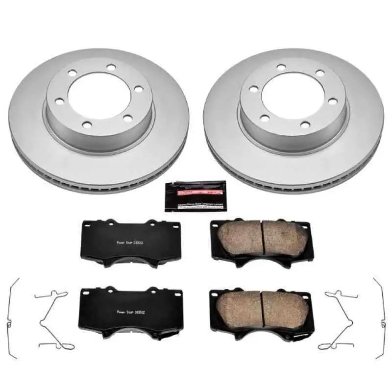 Power Stop 01-07 Toyota Sequoia Front Z17 Evolution Geomet Coated Brake Kit crk2324