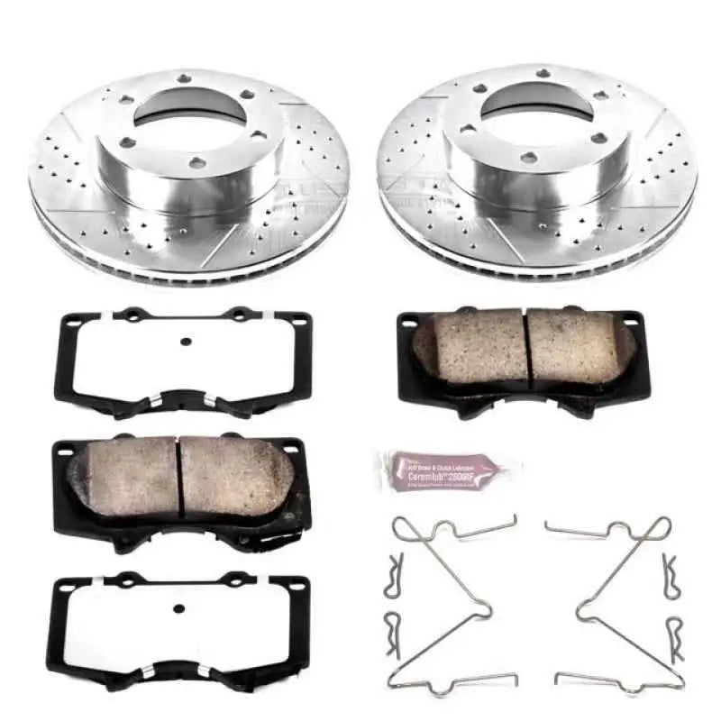 Power Stop 01-07 Toyota Sequoia Front Z36 Truck & Tow Brake Kit k2324-36