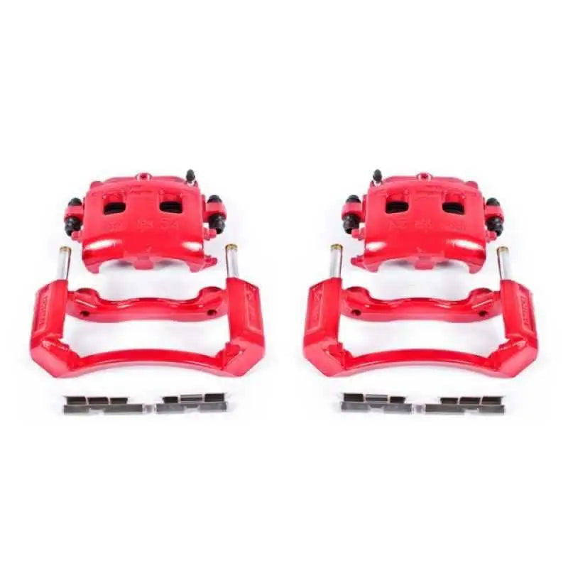 Power Stop 02-05 Dodge Ram 1500 Front Red Calipers w/Brackets - Pair s4832