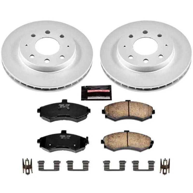 Power Stop 02-05 Hyundai Elantra Front Z17 Evolution Geomet Coated Brake Kit crk1093