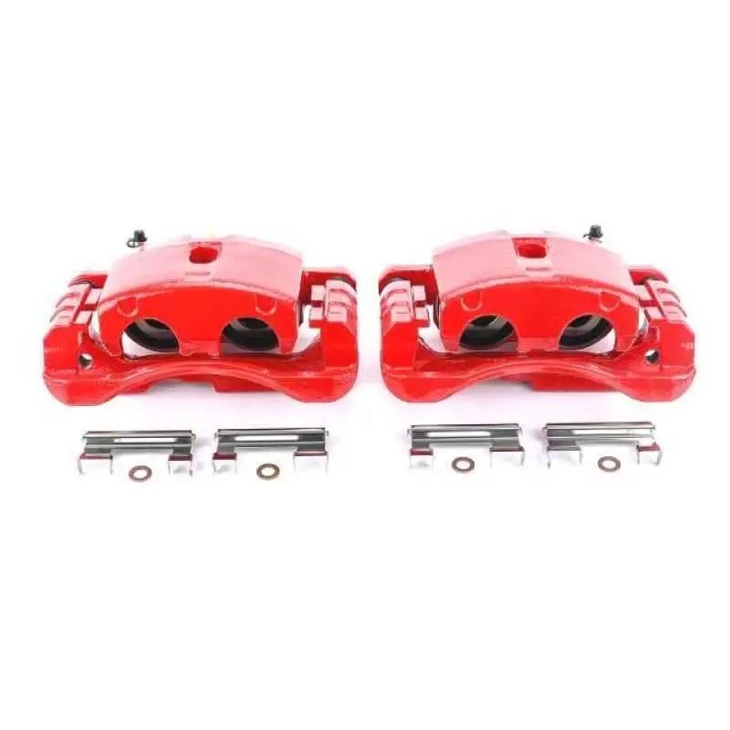 Power Stop 02-06 Cadillac Escalade Front or Rear Red Calipers w/Brackets - Pair s4728