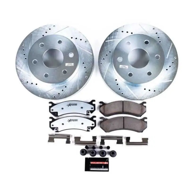 Power Stop 02-06 Cadillac Escalade Front Z36 Truck & Tow Brake Kit k2009-36