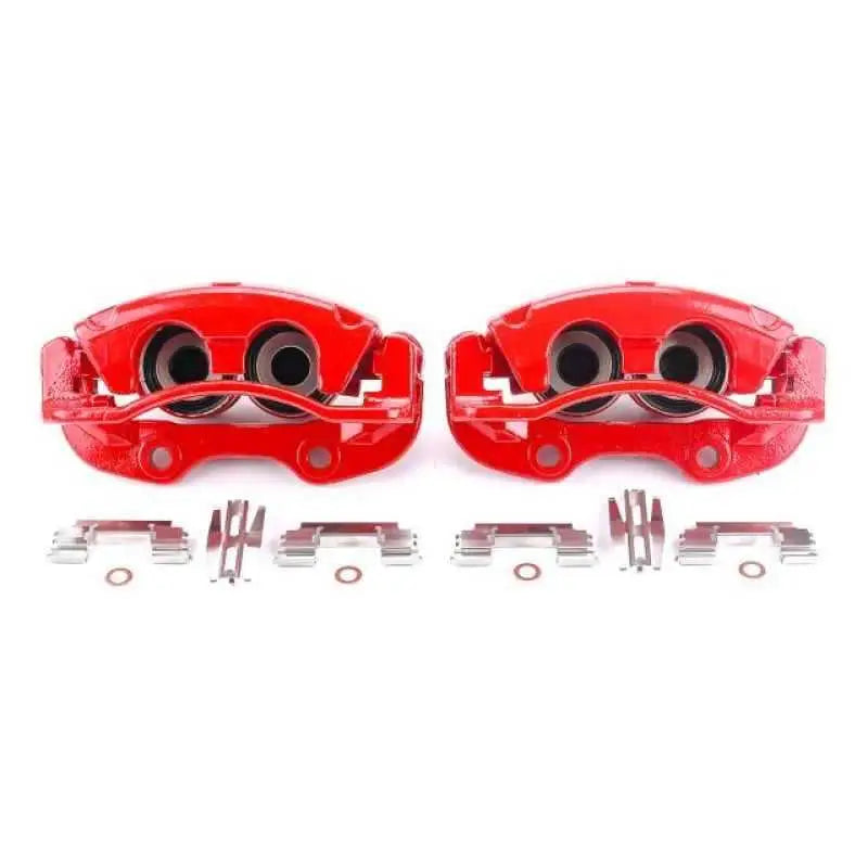 Power Stop 02-06 Cadillac Escalade Rear Red Calipers w/Brackets - Pair s4764