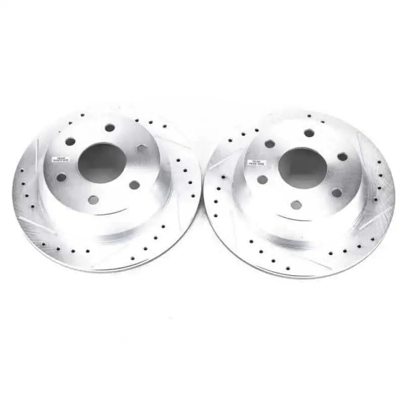 Power Stop 03-05 Chevrolet Astro Rear Evolution Drilled & Slotted Rotors - Pair ar8641xpr