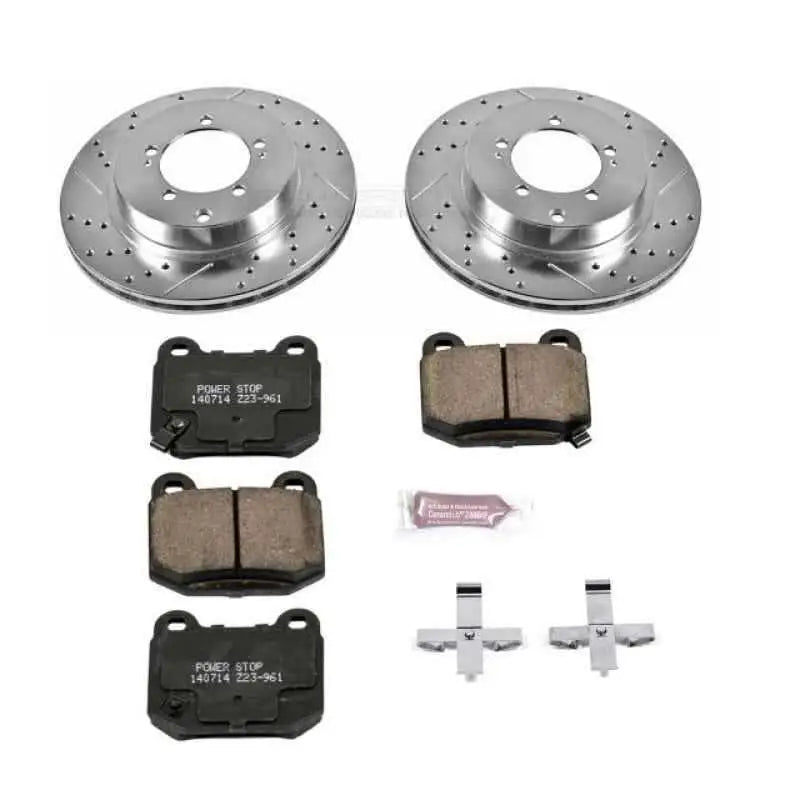 Power Stop 03-06 Mitsubishi Lancer Rear Z23 Evolution Sport Brake Kit k156