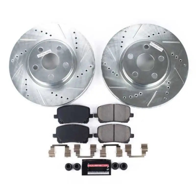 Power Stop 03-08 Pontiac Vibe Front Z23 Evolution Sport Brake Kit k2316