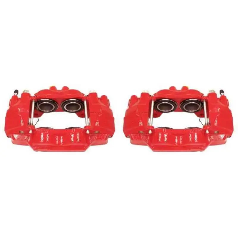 Power Stop 03-09 Toyota 4Runner Front Red Calipers w/o Brackets - Pair s2984