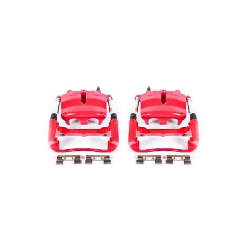 Power Stop 04-05 Ford F-150 Front Red Calipers w/Brackets - Pair s4860