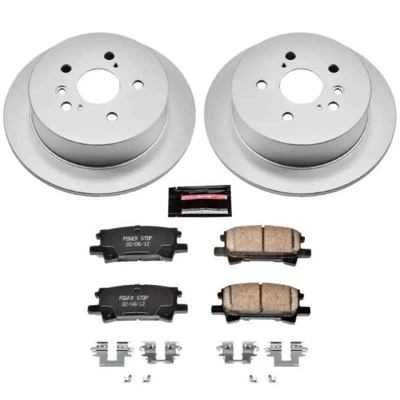 Power Stop 04-06 Lexus RX330 Rear Z17 Evolution Geomet Coated Brake Kit crk5333