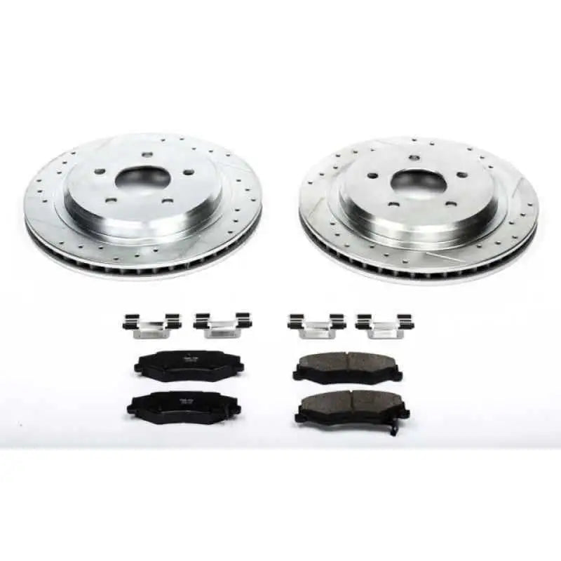 Power Stop 04-09 Cadillac XLR Rear Z23 Evolution Sport Brake Kit k1563