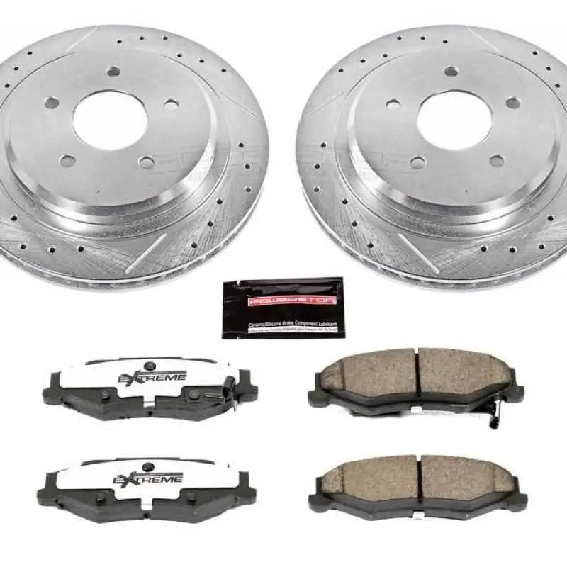 Power Stop 04-09 Cadillac XLR Rear Z26 Street Warrior Brake Kit k1563-26