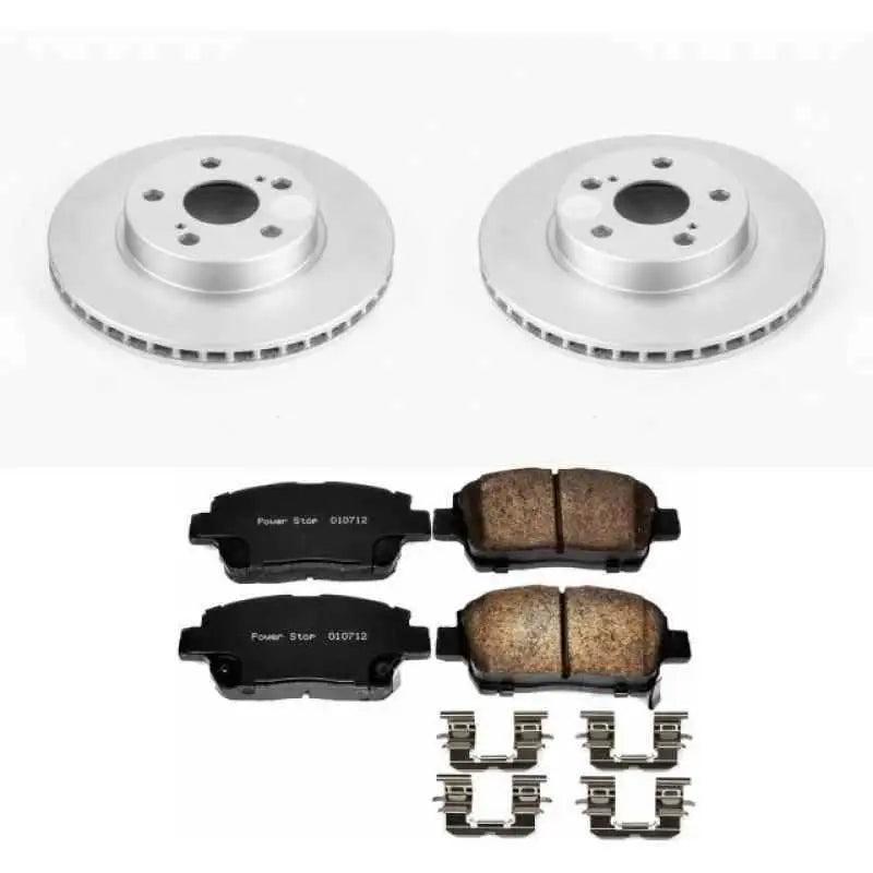 Power Stop 04-09 Toyota Prius Front Z17 Evolution Geomet Coated Brake Kit crk5219