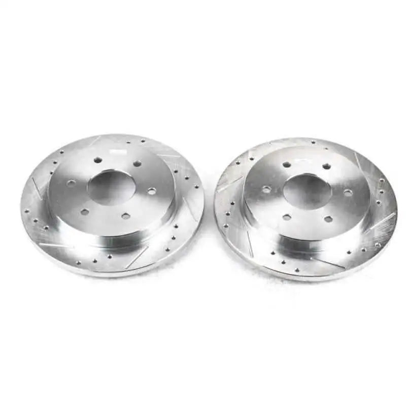 Power Stop 04-10 Infiniti QX56 Rear Evolution Drilled & Slotted Rotors - Pair jbr994xpr