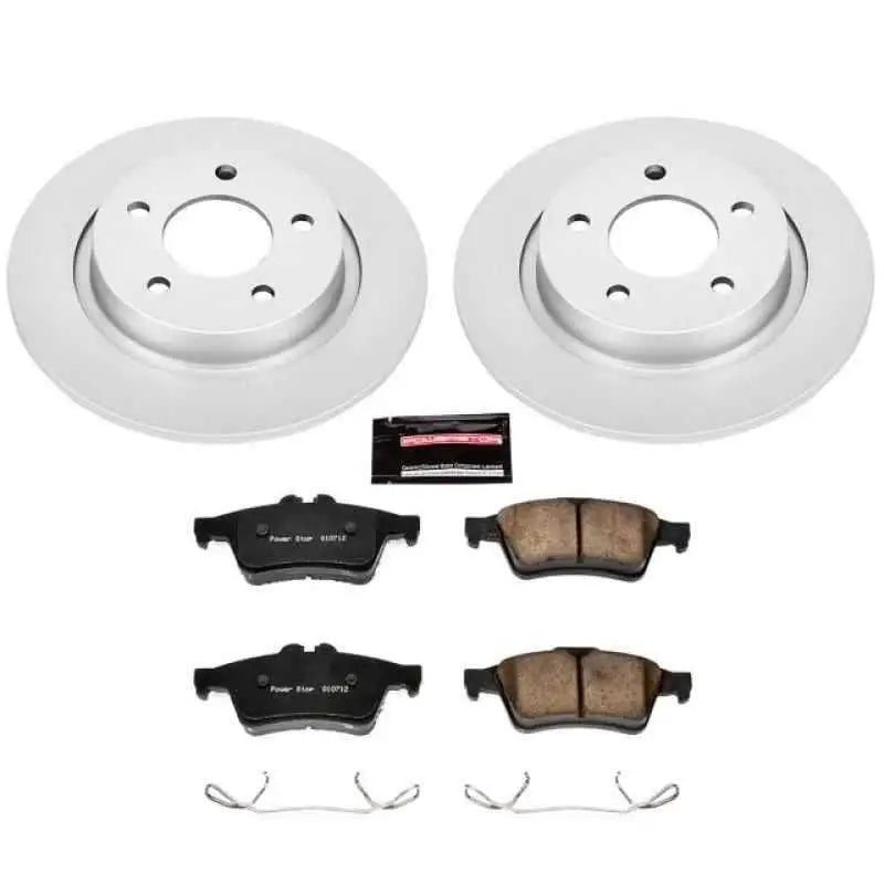 Power Stop 04-13 Mazda 3 Rear Z17 Evolution Geomet Coated Brake Kit crk129