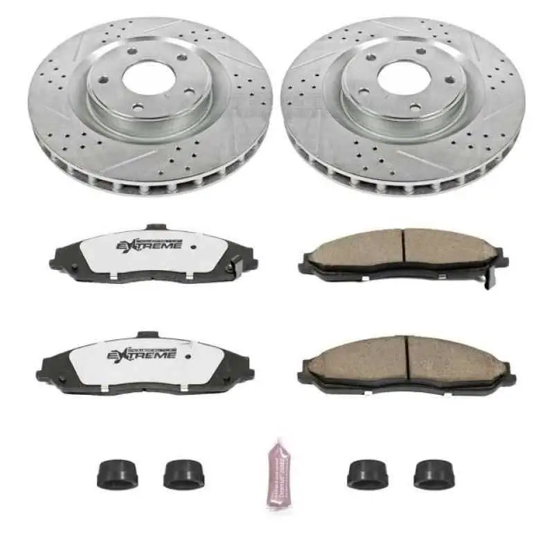 Power Stop 05-07 Cadillac XLR Front Z26 Street Warrior Brake Kit k1417-26