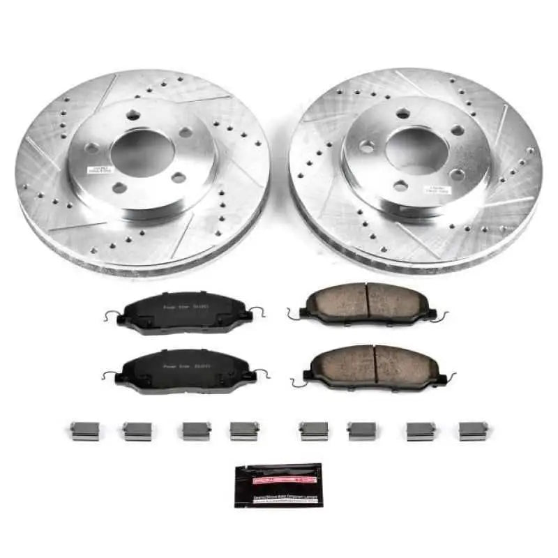 Power Stop 05-10 Ford Mustang Front Z23 Evolution Sport Brake Kit k1382