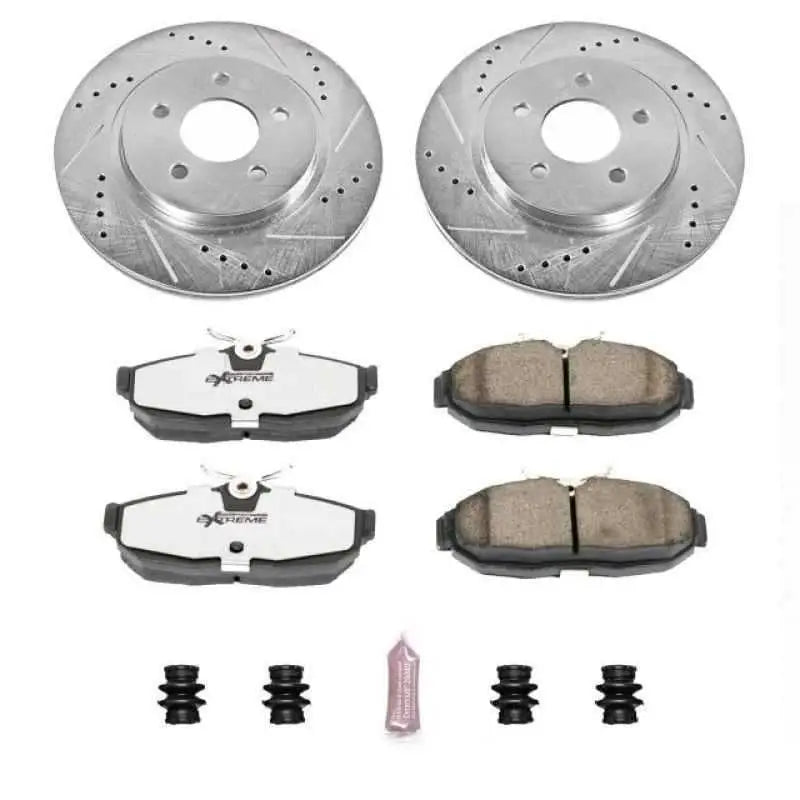 Power Stop 05-11 Ford Mustang Rear Z26 Street Warrior Brake Kit k1384-26
