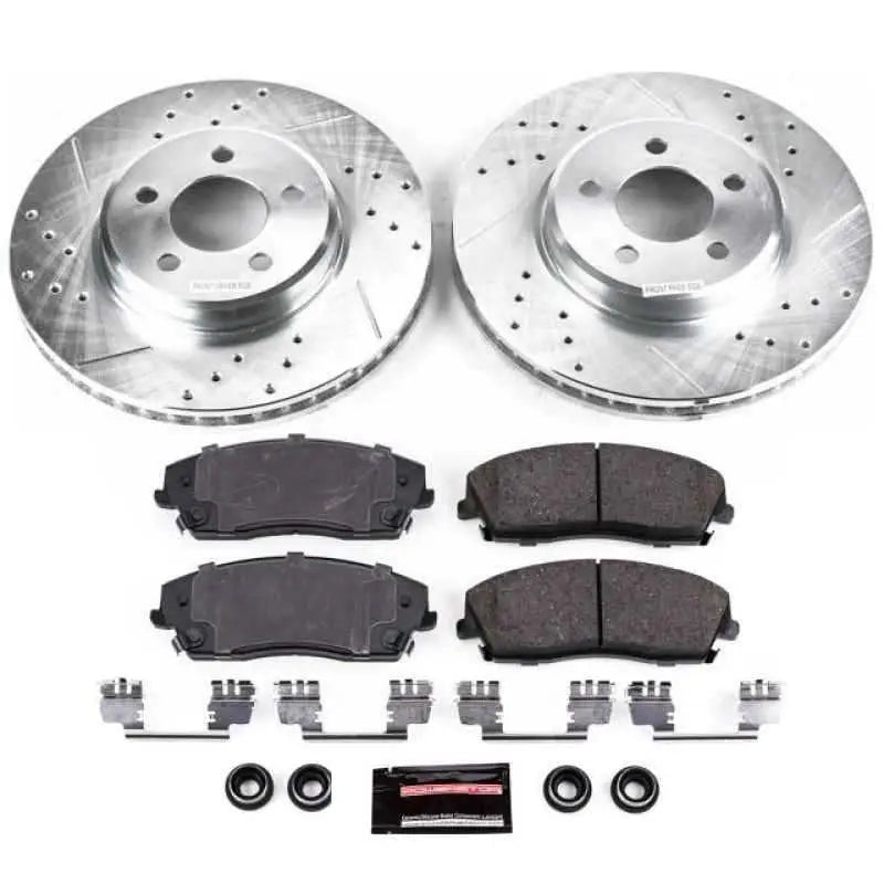 Power Stop 05-19 Chrysler 300 Front Z23 Evolution Sport Brake Kit k1714