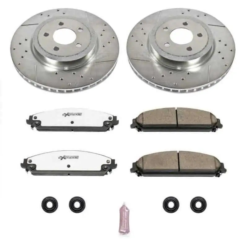 Power Stop 05-19 Chrysler 300 Front Z26 Street Warrior Brake Kit k2560-26