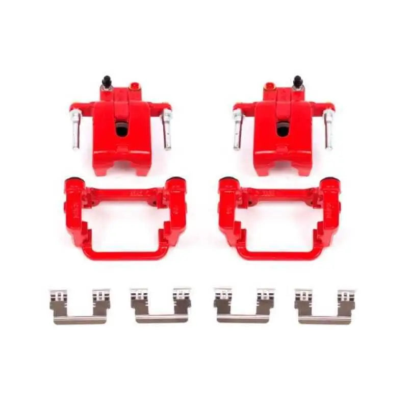 Power Stop 05-19 Chrysler 300 Rear Red Calipers w/Brackets - Pair s4992