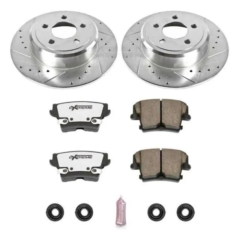 Power Stop 05-19 Chrysler 300 Rear Z26 Street Warrior Brake Kit k1719-26
