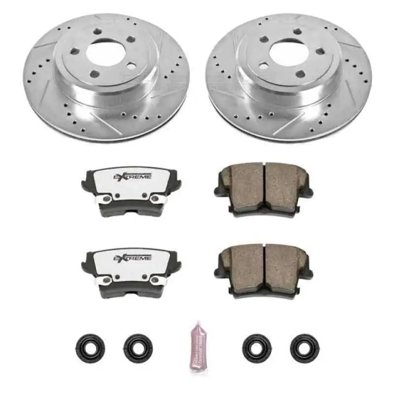 Power Stop 05-19 Chrysler 300 Rear Z26 Street Warrior Brake Kit k1720-26
