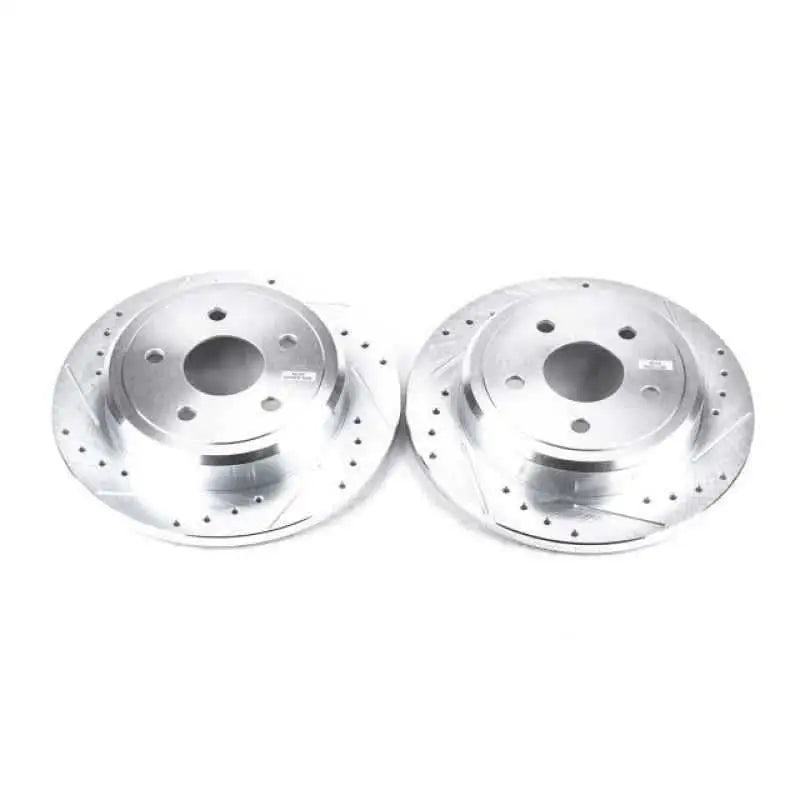 Power Stop 06-10 Jeep Commander Rear Evolution Drilled & Slotted Rotors - Pair ar8793xpr