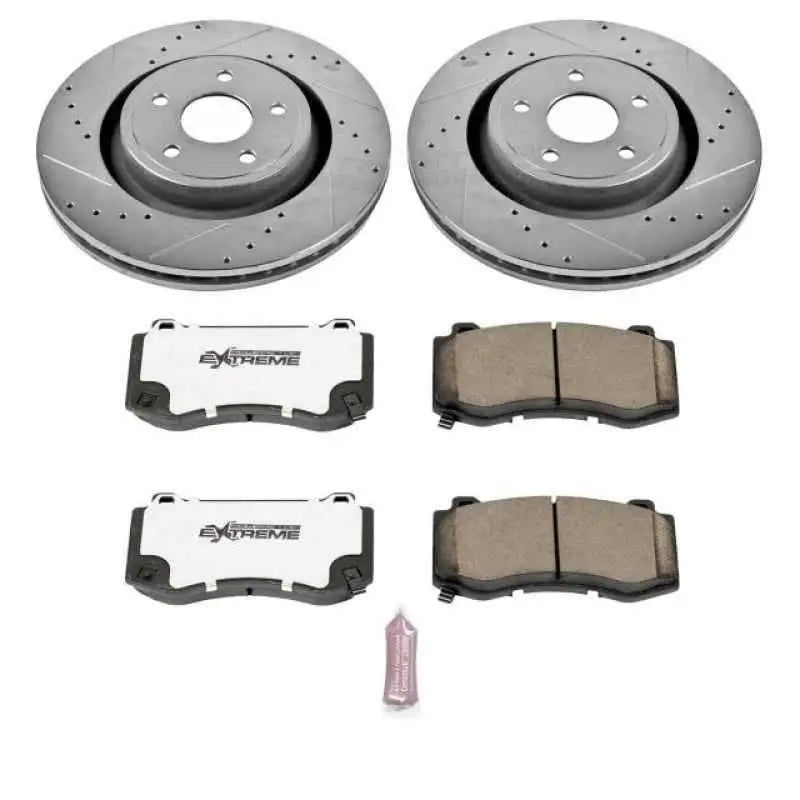 Power Stop 06-10 Jeep Grand Cherokee Front Z26 Street Warrior Brake Kit k2924-26