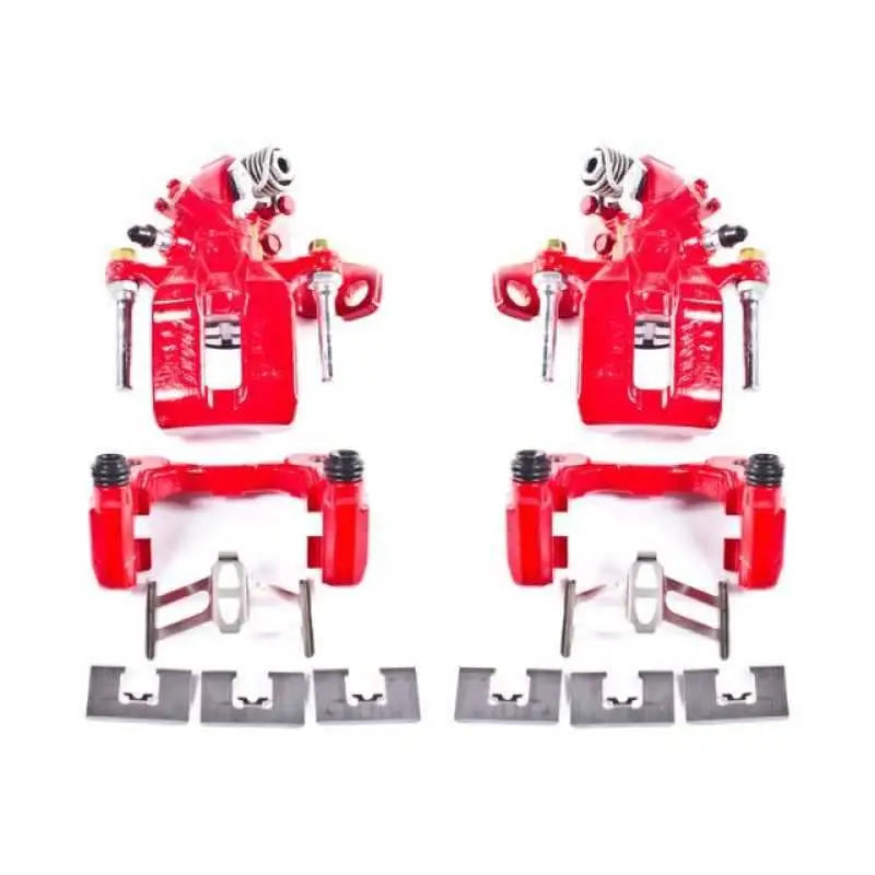 Power Stop 06-11 Acura CSX Rear Red Calipers w/Brackets - Pair s3298