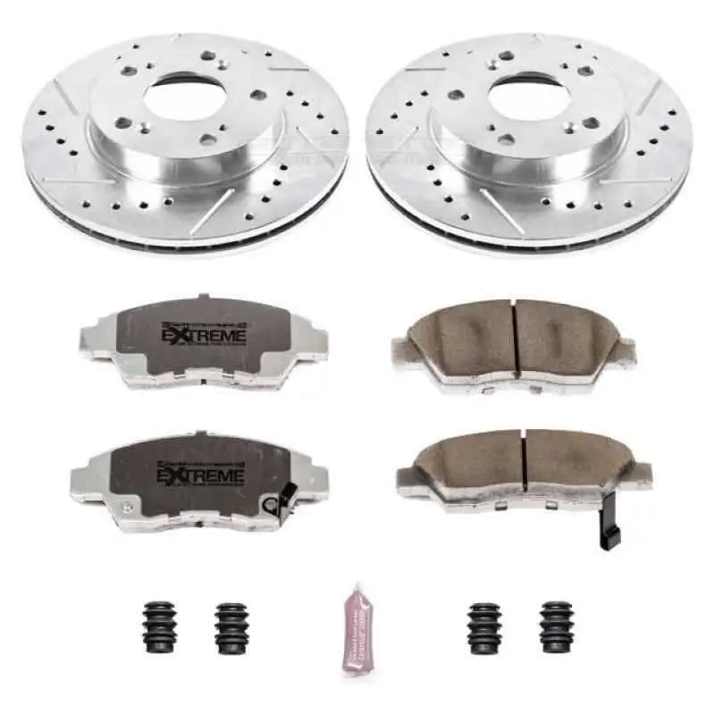 Power Stop 06-11 Honda Civic Front Z26 Street Warrior Brake Kit k2389-26