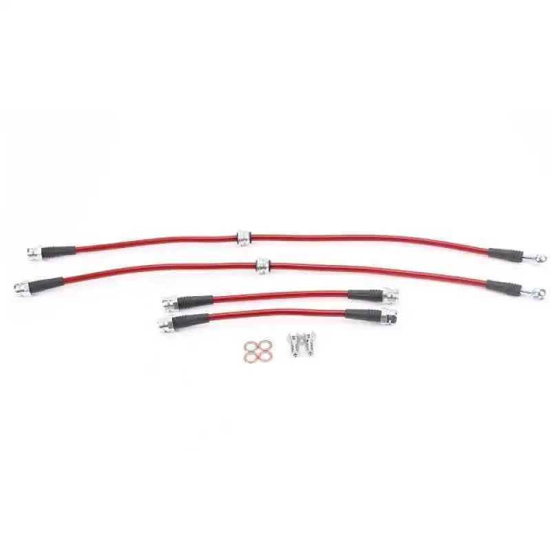 Power Stop 06-13 Audi A3 Front & Rear SS Braided Brake Hose Kit bh00109