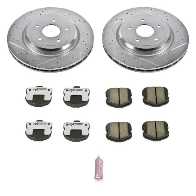 Power Stop 06-13 Chevrolet Corvette Rear Z26 Street Warrior Brake Kit K1446-26
