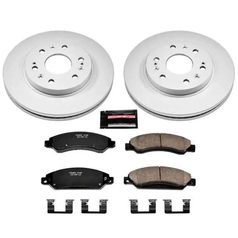 Power Stop 07-08 Cadillac Escalade Front Z17 Evolution Geomet Coated Brake Kit crk2067