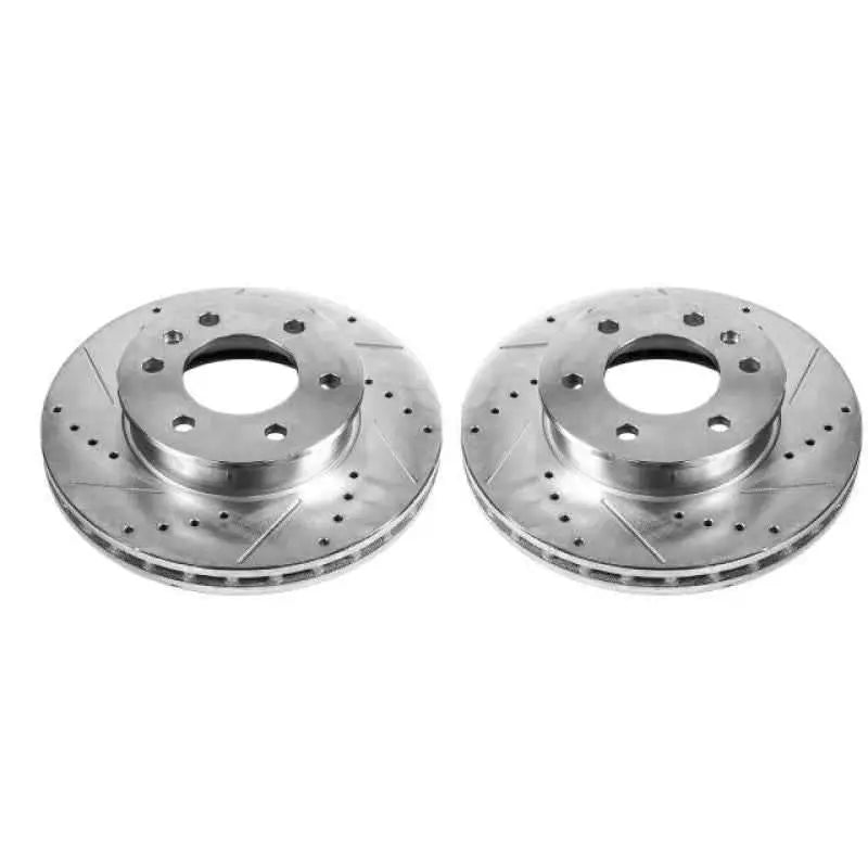 Power Stop 07-09 Dodge Sprinter 2500 Front Evolution Drilled & Slotted Rotors - Pair ebr871xpr