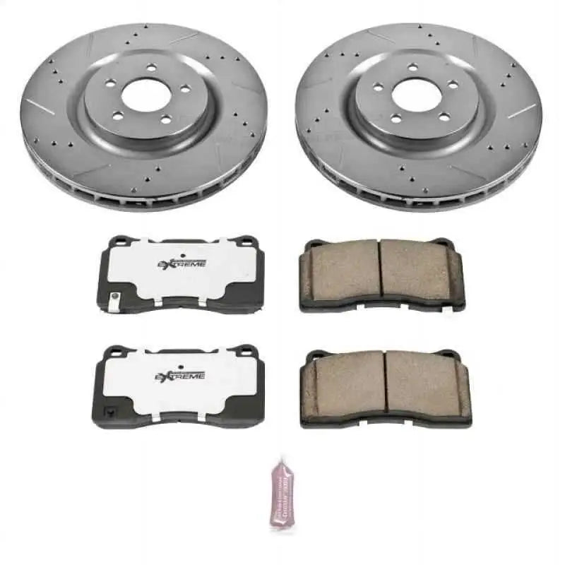 Power Stop 07-14 Ford Mustang Front Z26 Street Warrior Brake Kit k4547-26