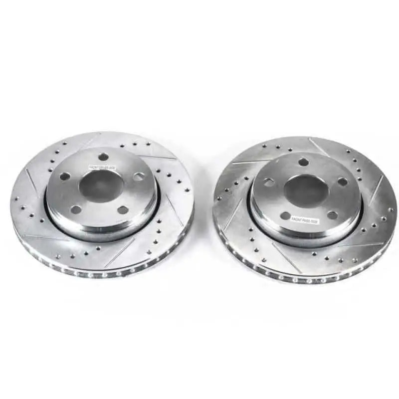 Power Stop 07-17 Jeep Wrangler Front Evolution Drilled & Slotted Rotors - Pair ar8780xpr