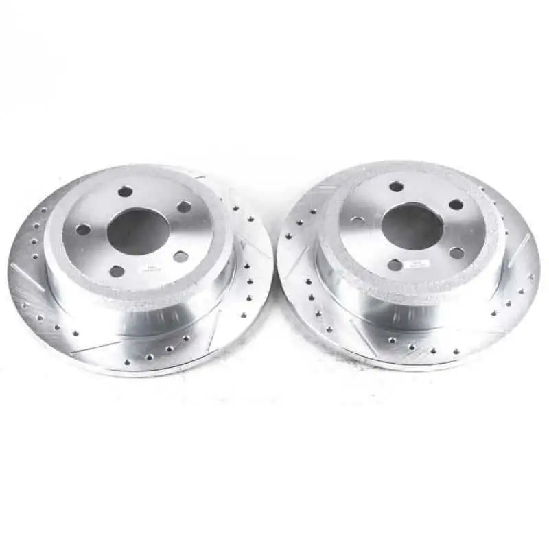 Power Stop 07-17 Jeep Wrangler Rear Evolution Drilled & Slotted Rotors - Pair ar8382xpr