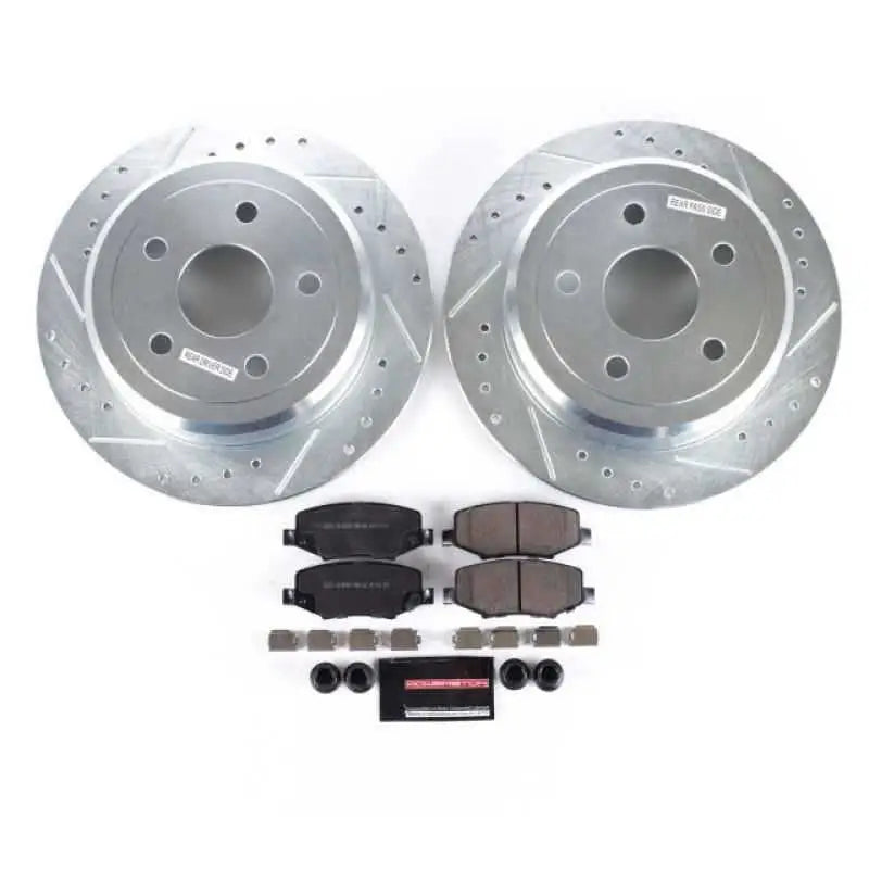 Power Stop 07-17 Jeep Wrangler Rear Z23 Evolution Sport Brake Kit k3090