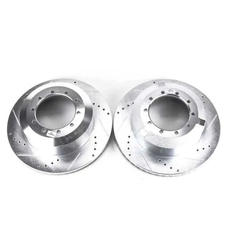 Power Stop 08-10 Dodge Ram 4500 Rear Evolution Drilled & Slotted Rotors - Pair ar85114xpr